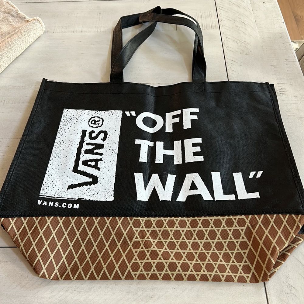 VANS Black Tote Bag NWOT